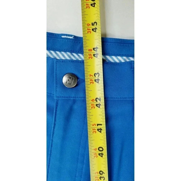 FootJoy Size 34x32 Men Athletic Fit Blue Golf Stretch Pants Back Pocket Logo Tag - Picture 4 of 11
